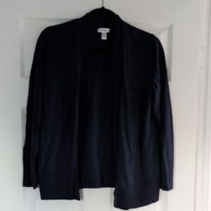 croft & barrow Petite Navy Knit Cardigan